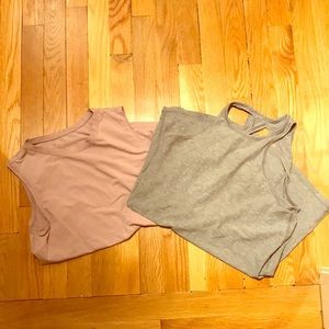 TWO Lululemon Pima Cotton tank tops - Size 4